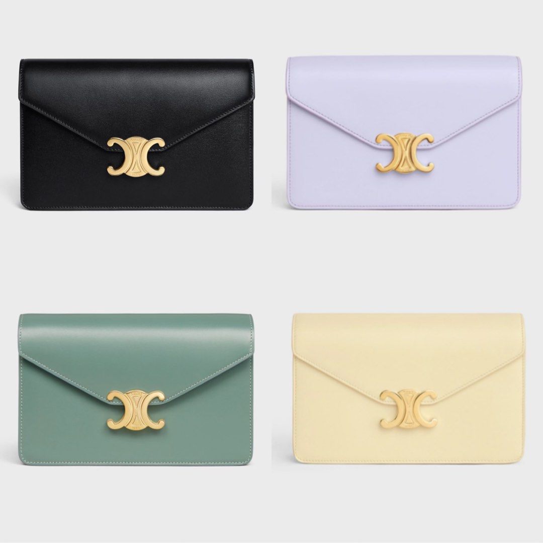 CELINE FLAP CARD HOLDER, Luxury, Bags & Wallets on Carousell