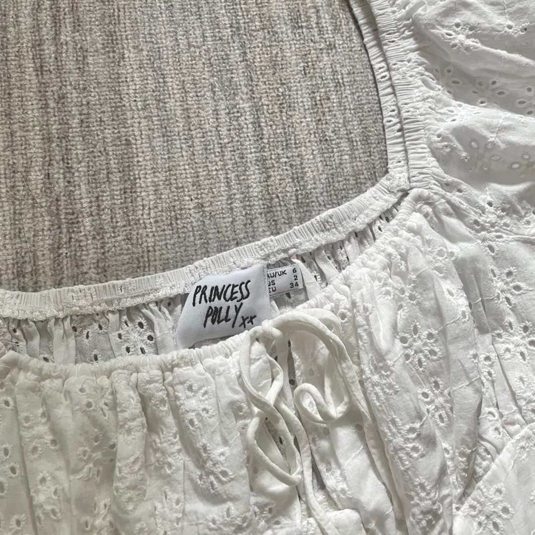 open lace back dress Easy To Love Mini Dress White