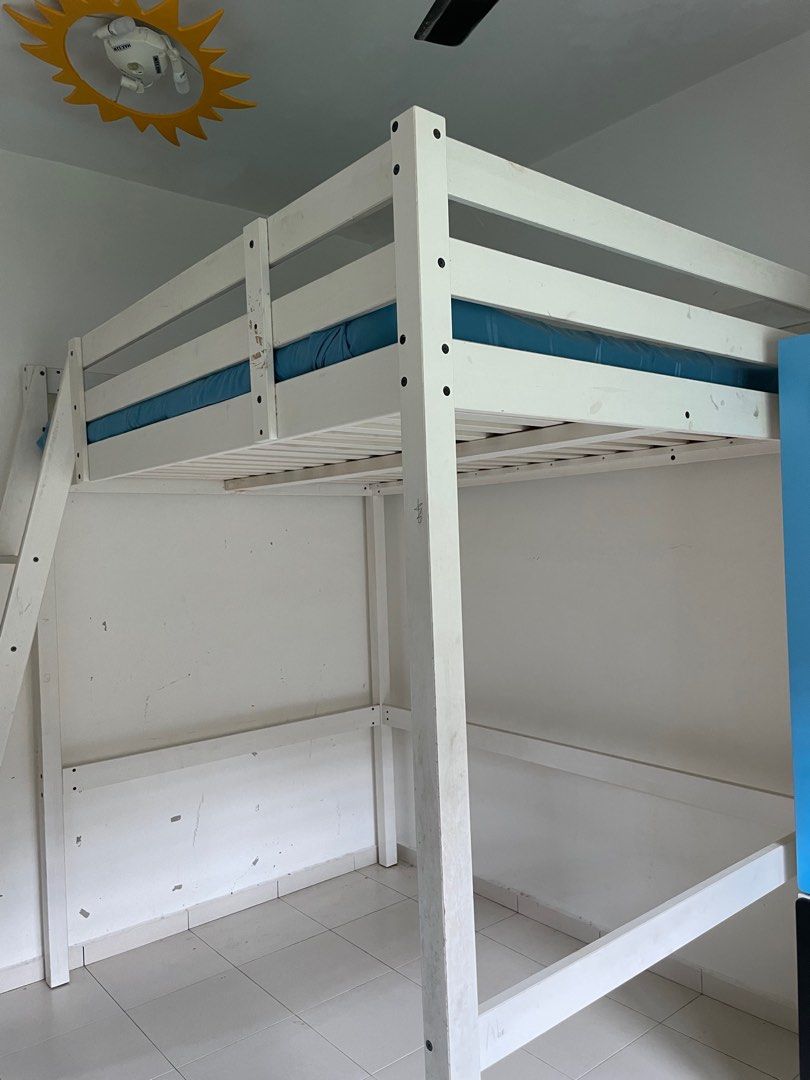 Ikea Queen Bunk Bed, Furniture & Home Living, Furniture, Bed Frames