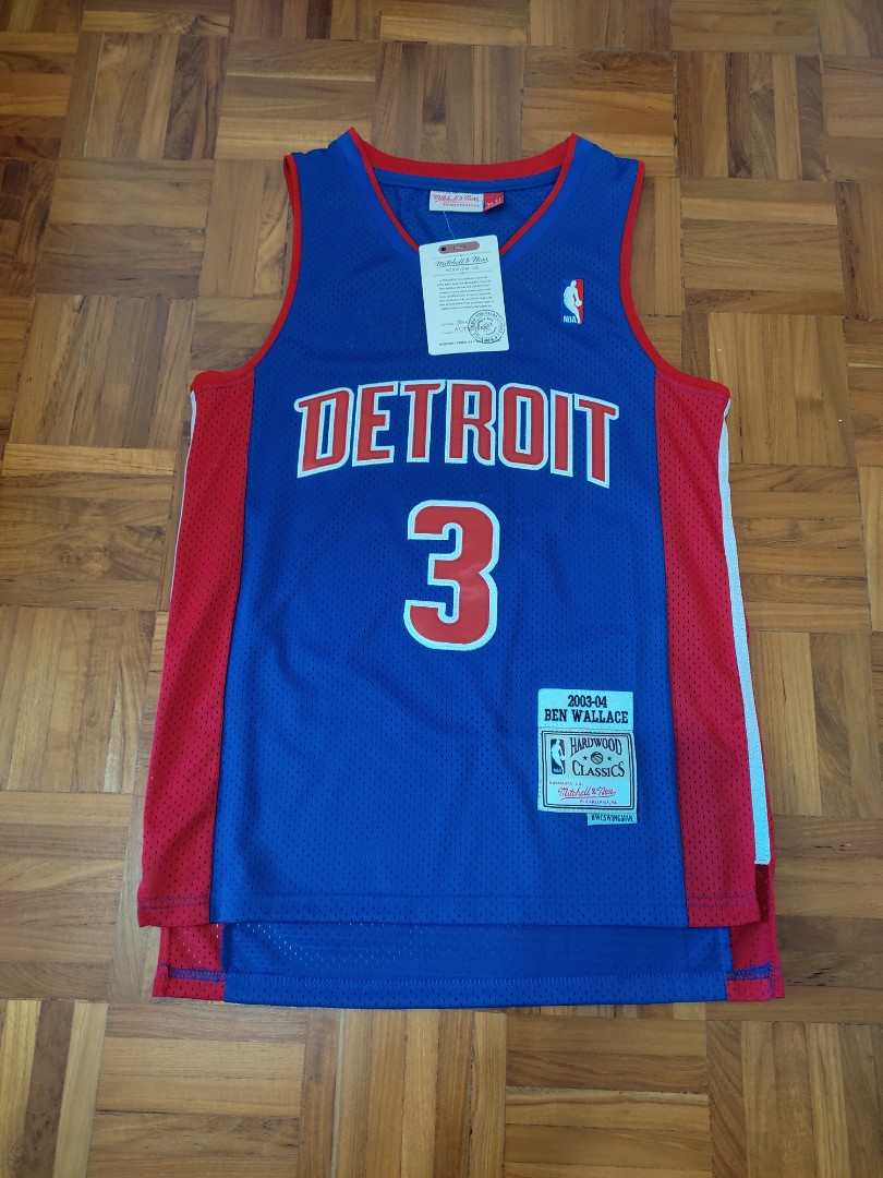 Ben Wallace Mitchell & Ness Throwback Detroit Pistons Swingman Jersey - 2003-04 / Medium