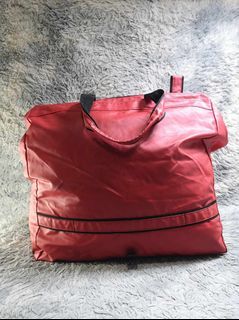 Red Zipper Duffle Bag