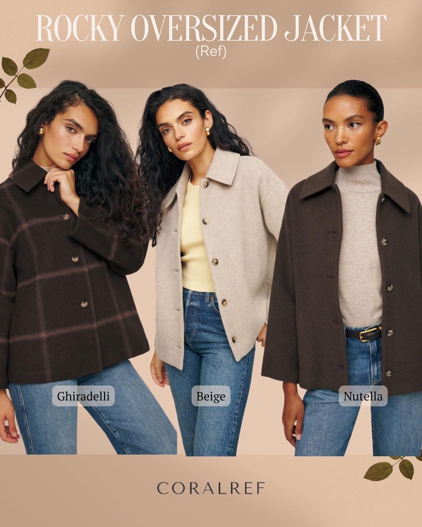 Reformation Rocky Oversized Jacket Women s Fashion Coats Jackets and Outerwear on Carousell