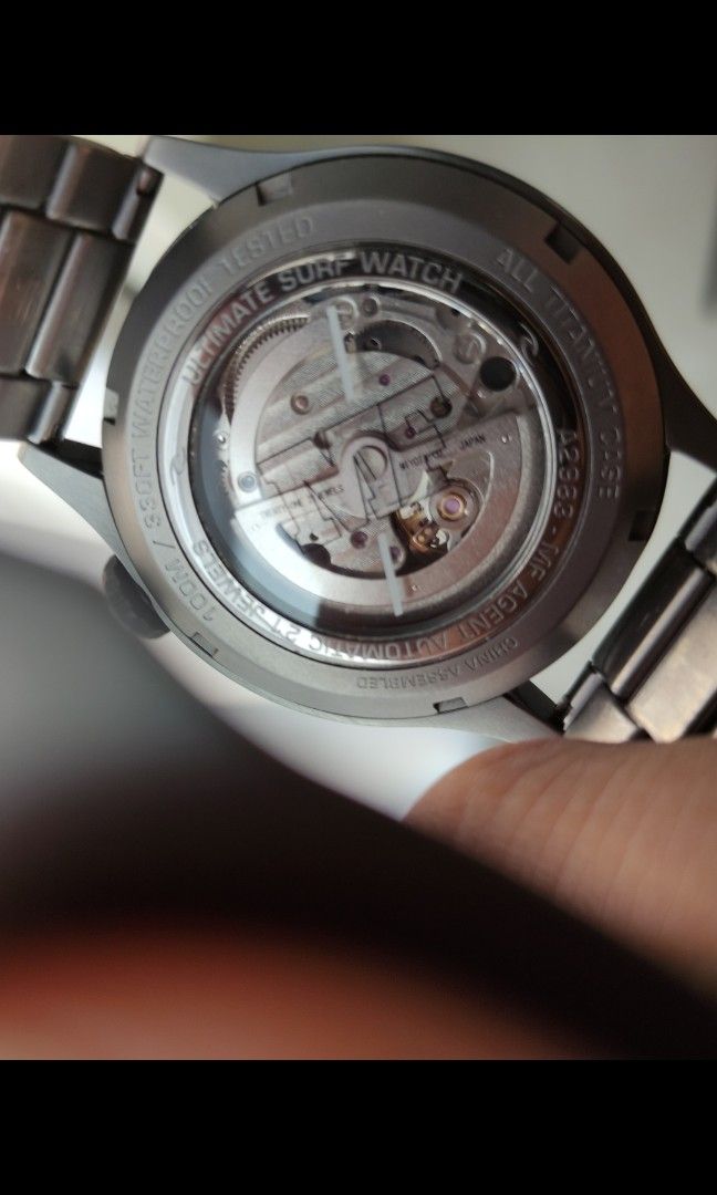Mick fanning agent titanium auto watch 2025