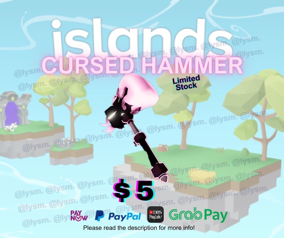 Roblox Islands Cursed Hammer, Video Gaming, Gaming Accessories, InGame