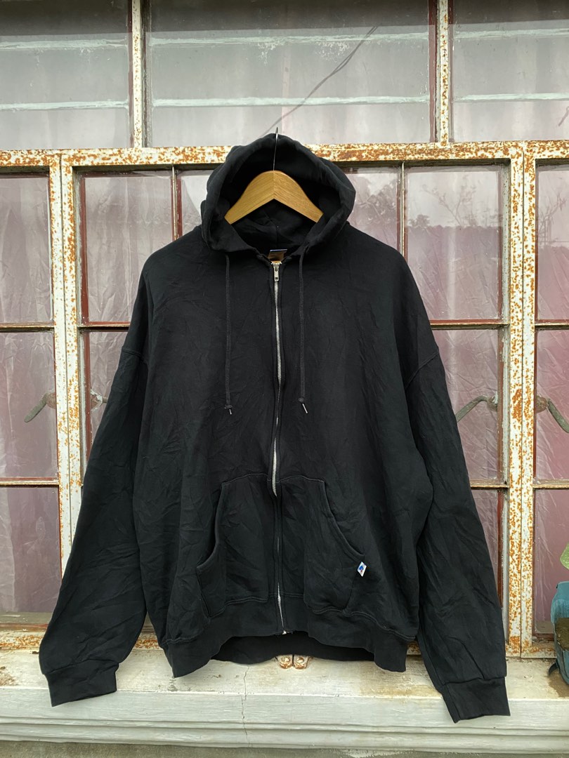 RUSSELL ATHLETIC ZIP UP HOODIE, Men's Fashion, Coats, Jackets and