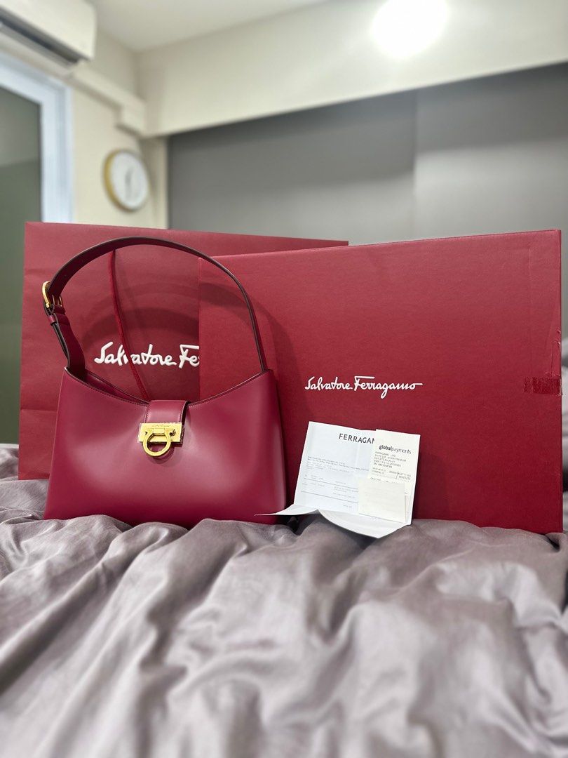 Salvatore ferragamo sales trifolio bag