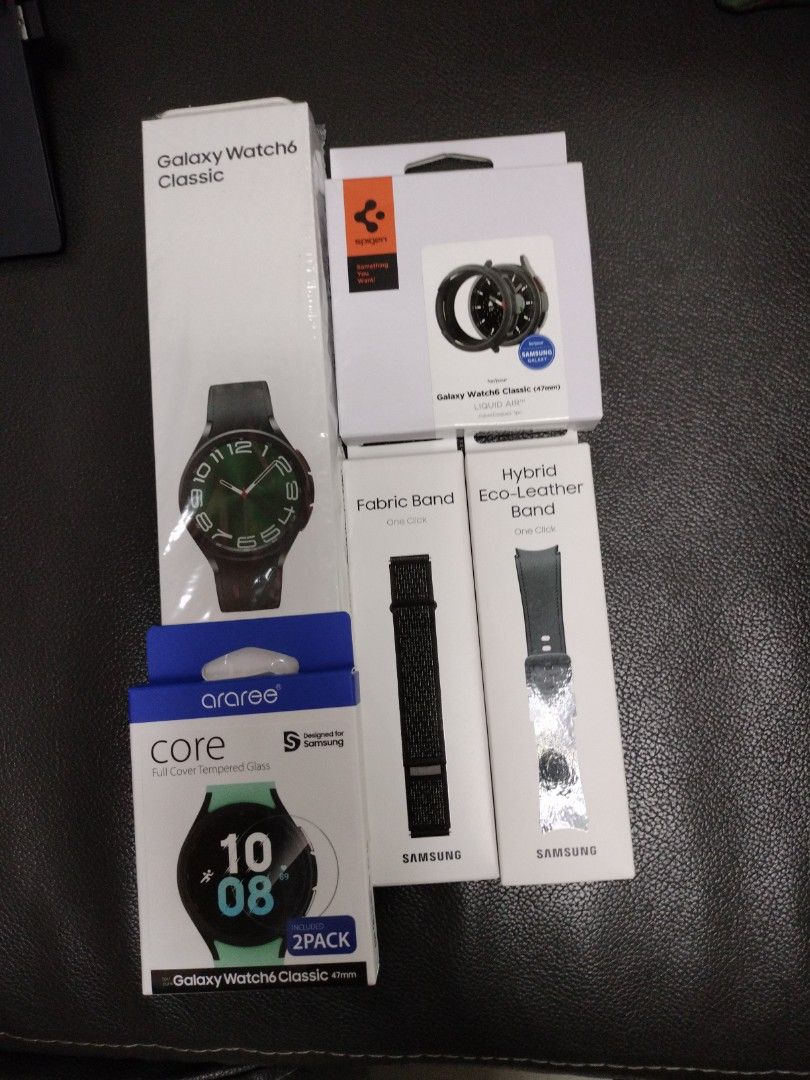 Samsung galaxy Cellular watch 6 classic 47mm with free strap and
