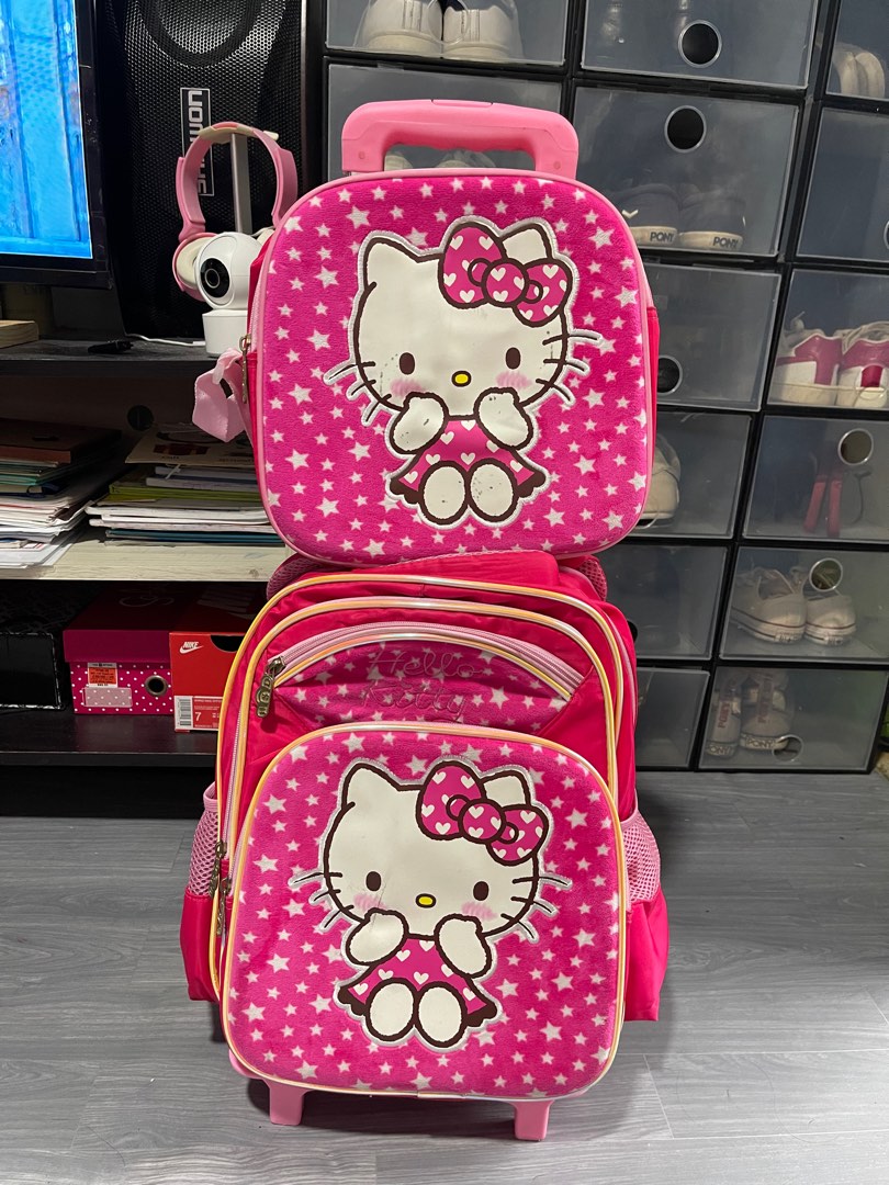 School bag stroller, Women's Fashion, Bags & Wallets, Backpacks on
