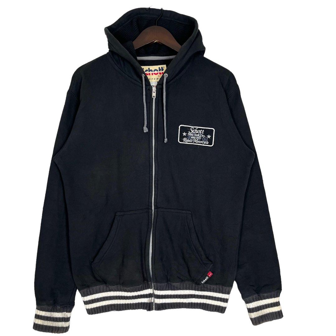 Schott zip hoodie hotsell