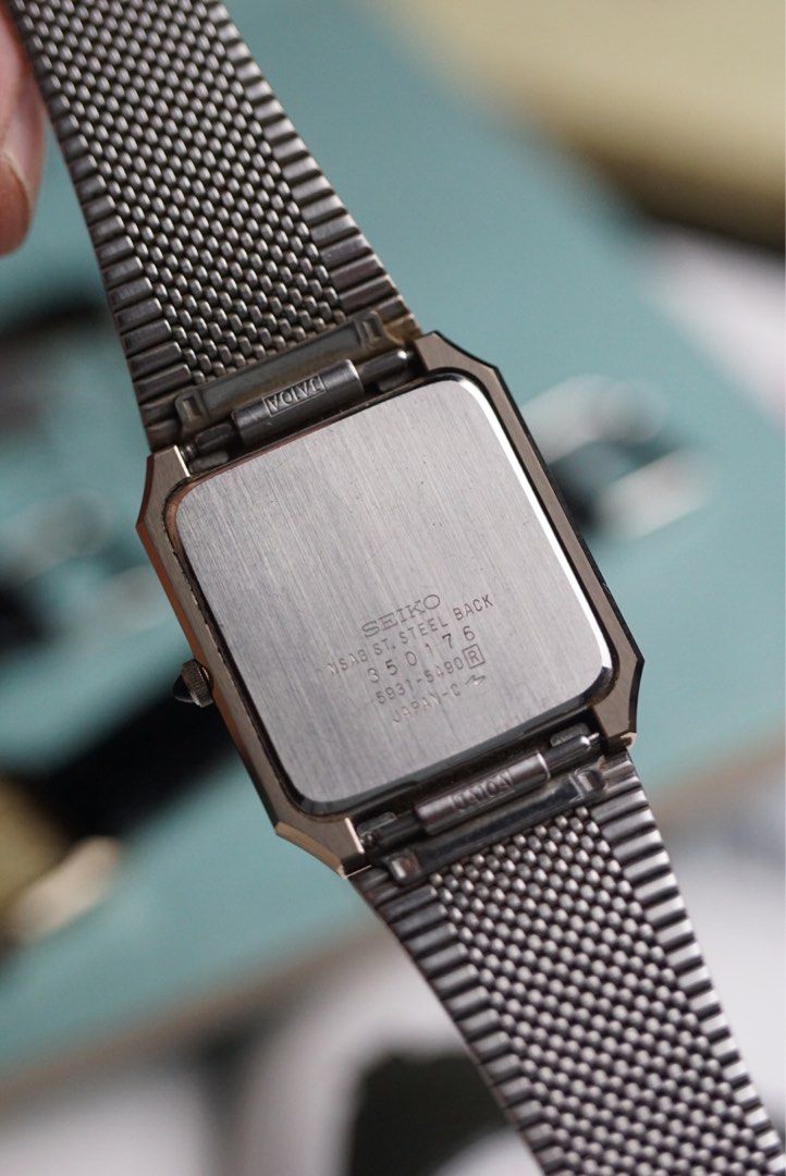 Seiko scratch top resistant watch