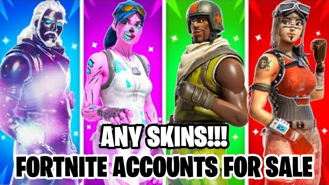 Selling Fortnite account includes renegade raider OG Skull OG