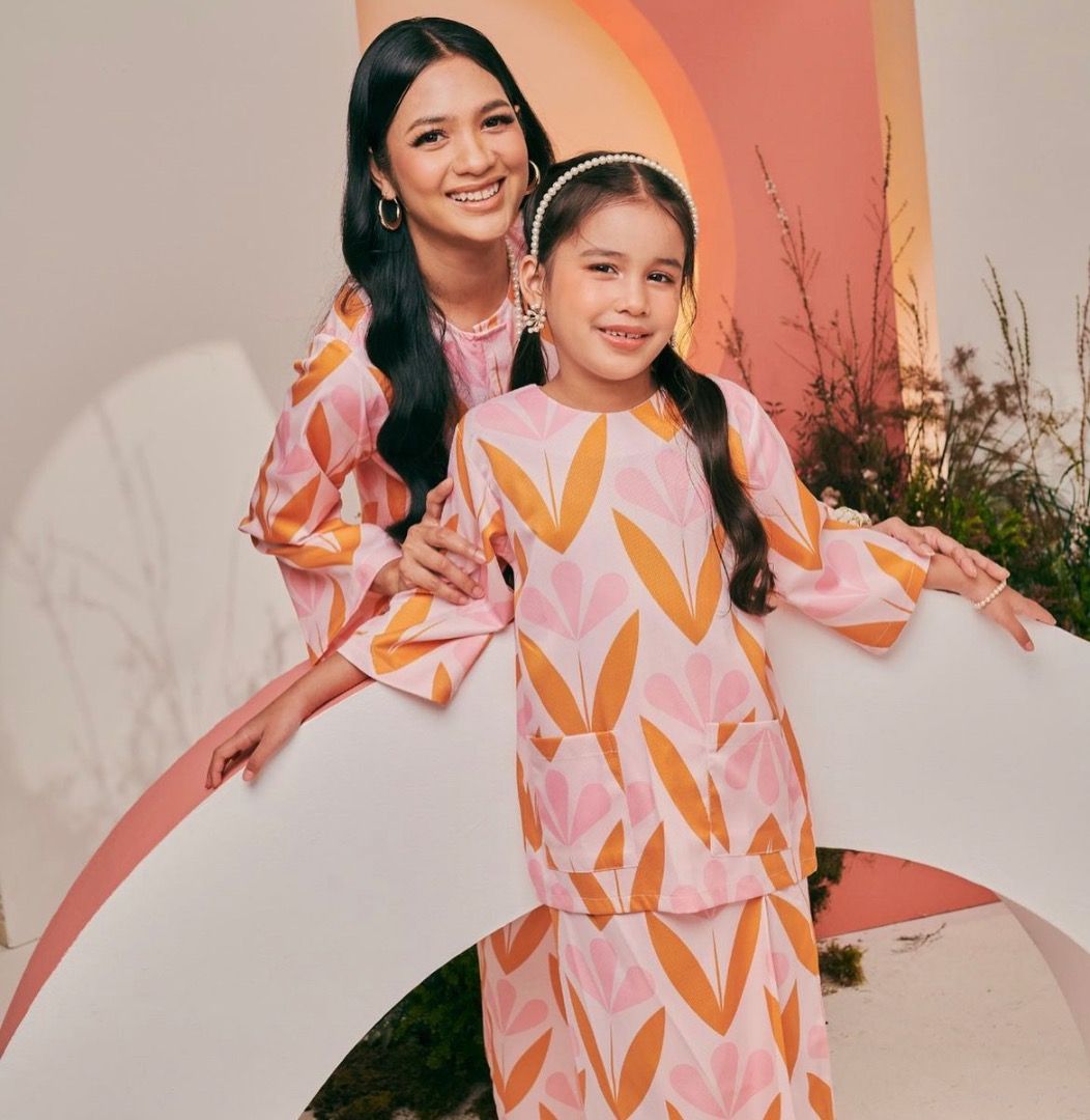 Mother daughter baju kurung discount