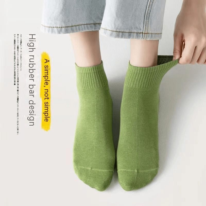 Candy Colors Women Ankle Socks Funny Cute Solid color Boat Socks