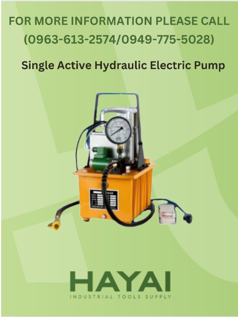 Single Active Hydraulic Electric Pump, Commercial & Industrial, Construction Tools & Equipment
