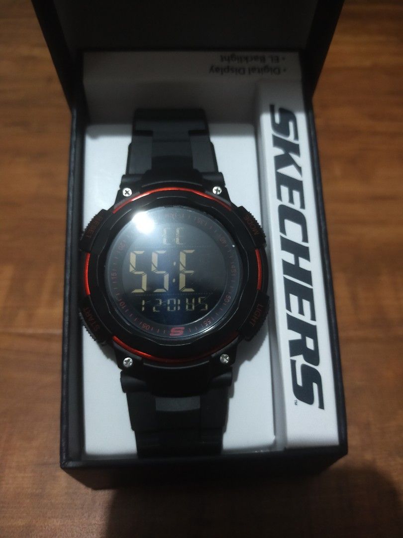 Mens skechers watch clearance
