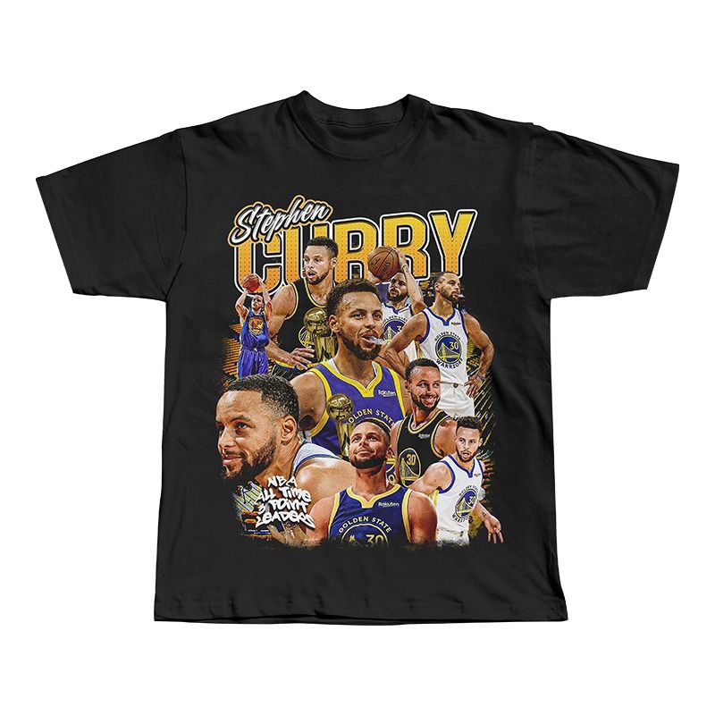 Stephen Curry Golden State Warriors Black T Shirt 1 Men s