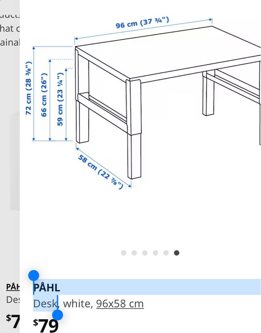 Student study table adjust 3 height, Furniture & Home Living, Furniture ...