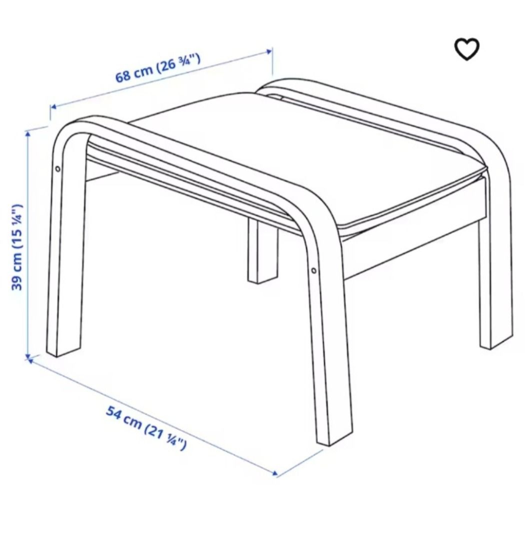 Super Comfortable IKEA (POANG) Rocking Armchair with Leg Rest in