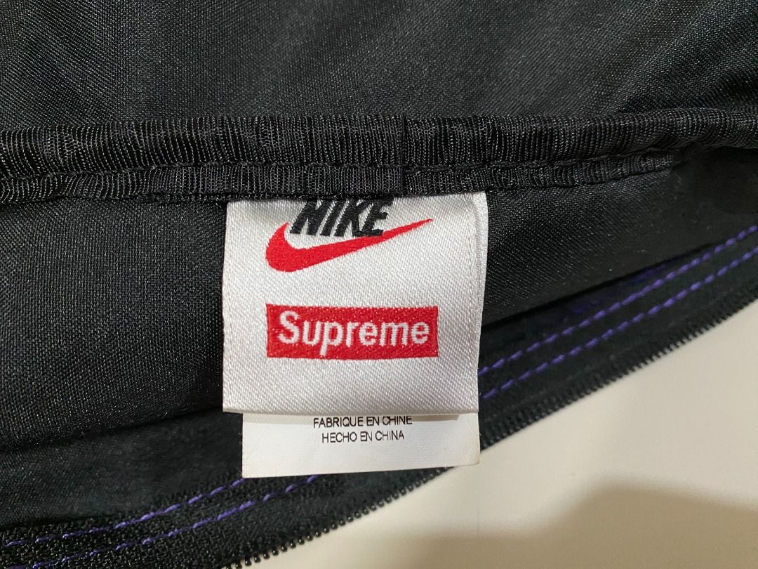 Supreme nike shoulder bag purple sale