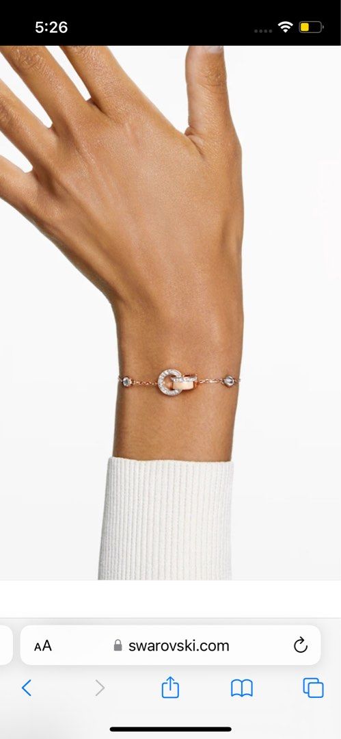 Swarovski bracelet rose gold hotsell