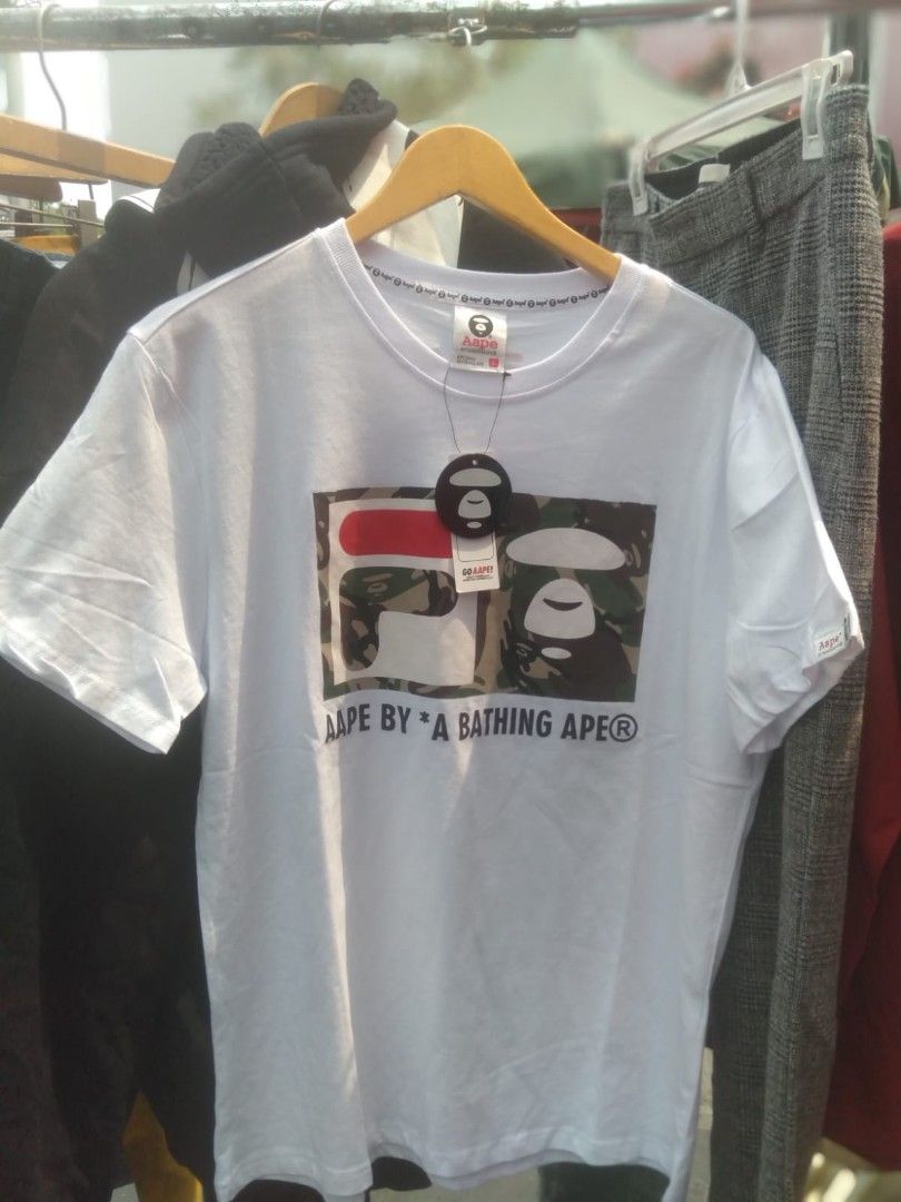 T Shirt Bape X Fila