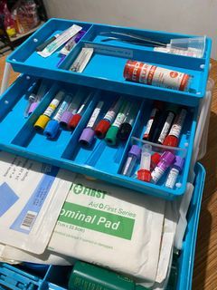 Tackle box (with supplies) phlebotomy kit