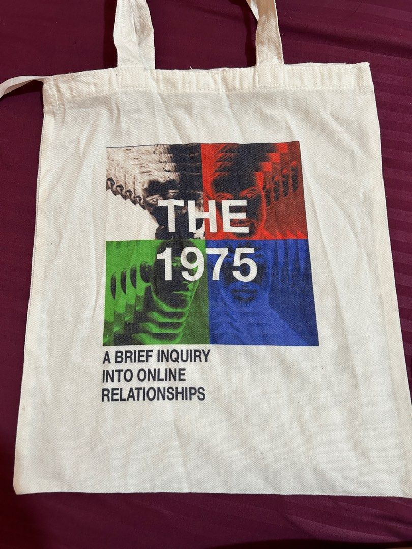 The 1975 Canvas Tote Bag (Category: Tote Bags) located in San Fernando. Submitted by lnrlsh (Listing ID 1261181319, Image 1). Description: - White Canvas - With Zipper - 15x13”.