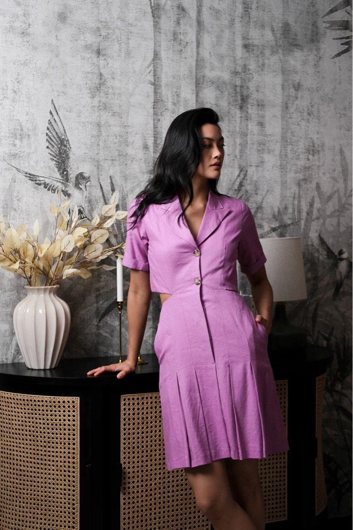Purple hotsell blazer dress