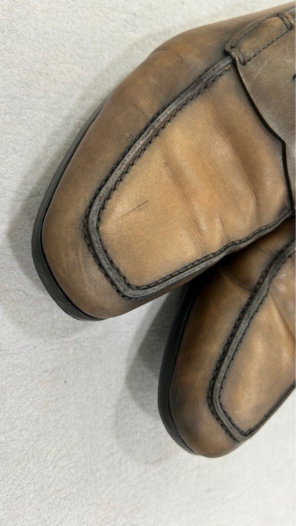 Tods men shoe used brown brand new half sole heels Only a pair of shoe without Tod s shoe box