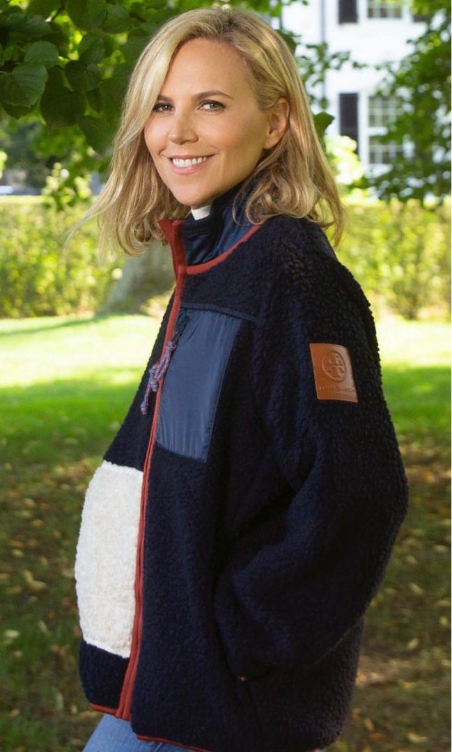 Tory sport sherpa fleece online quilted jacket