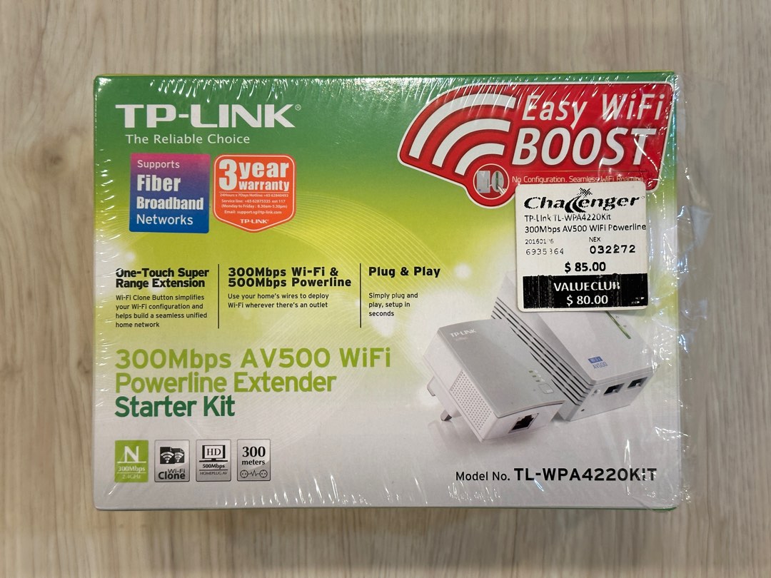 TPLink AV500 Wifi Powerline Extender, Computers & Tech, Parts