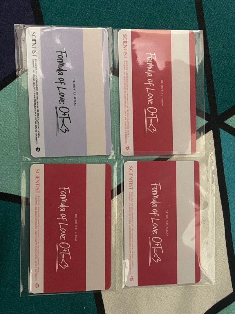 Twice Scientist ID Card (Category: K-Wave Merchandise) located in Manila. Submitted by jalexaaah (Listing ID 1261273867, Image 2). Description: Available: Red Version ✅ Jihyo ✅ Jeongyeon ✅ Tyuzu Blue Version ❌ Dahyun.