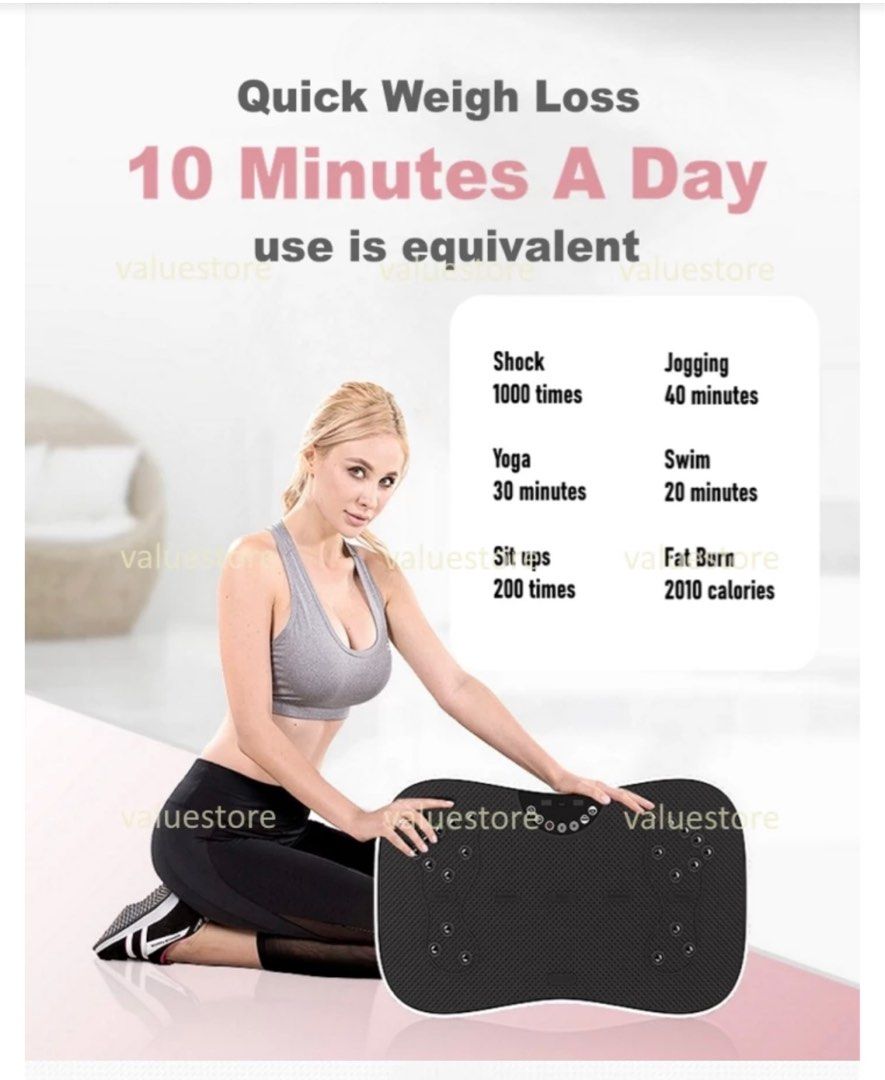 Ultra Slimming Vibration Plate Shaker Advance Ultra Slim Body Shaper  (Bluetooth), Lifestyle Services, Beauty & Health Services on Carousell