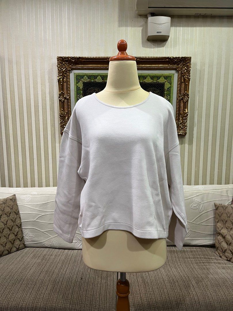 Uniqlo double face best sale pullover