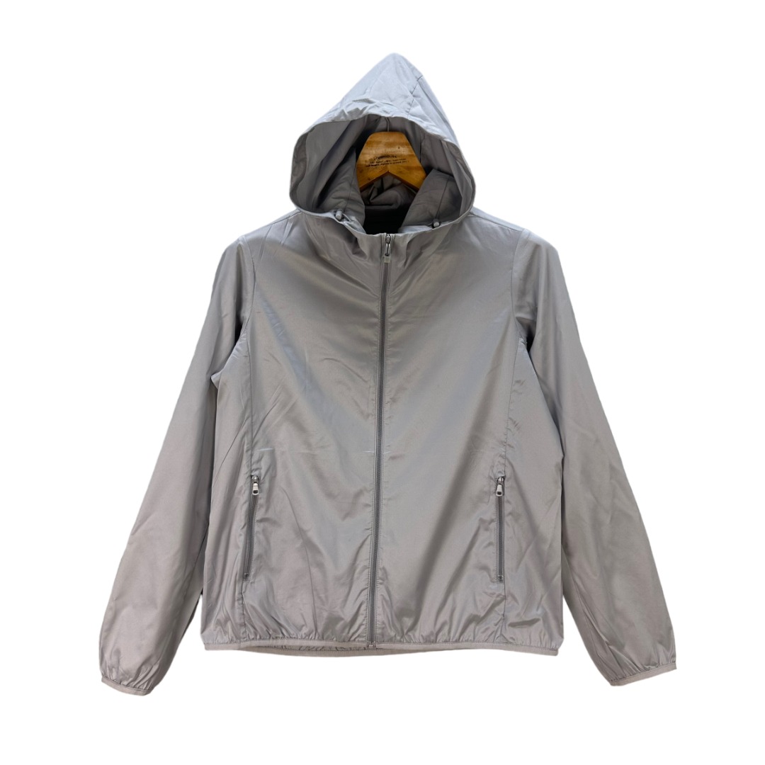 UNIQLO LIGHT HOODED WINDBREAKER JACKET SIZE L 7947