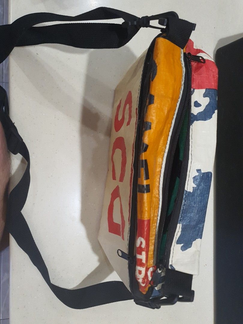 Plastic sling bag sale
