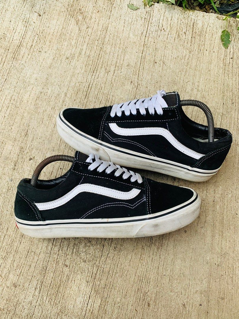 Mens black vans sneakers top
