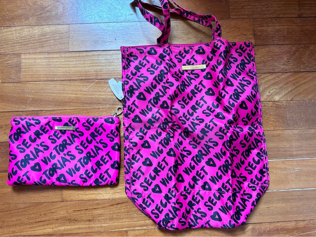 Victoria secret foldable bag top