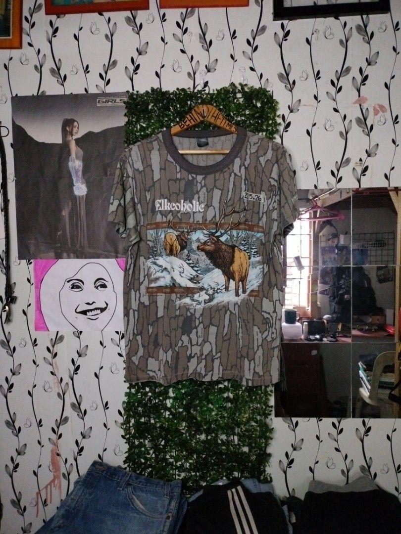 Vintage 1986 Real Tree Elk tee (Category: Tshirts & Polo Shirts ) located in Calamba. Submitted by sinauna. (Listing ID 1261271122, Image 1). Description: WTS: Vintage 1986 Real Tree Elk tee Condition/Issues: needs wash, chopped/cut bottom part (Note: Item's not faded. Color may vary due to lighting) Dimension: 21.5x26 Size on tag: Price: Mine - 449+SF Plus shipping fee! Free shipping if you purchase more than 3 items. Thank you! Keep safe! 🫂 It