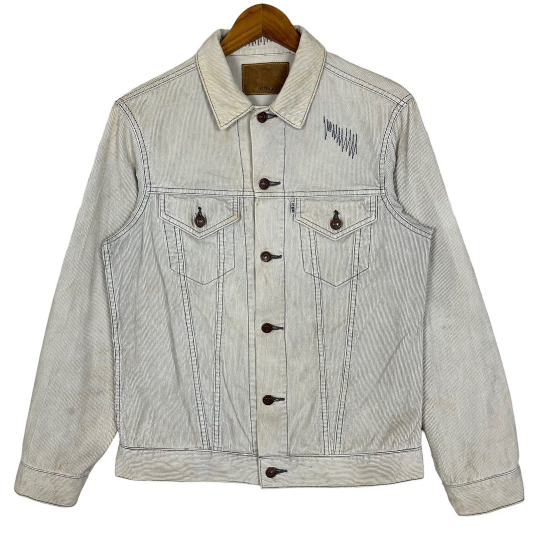Mans Jacket White Selvedge Denim Jacket for Spring and Autumn Jean Jacket  Men slim fit 14 Oz 507XX Short Vintage Type2 Raw Denim - AliExpress