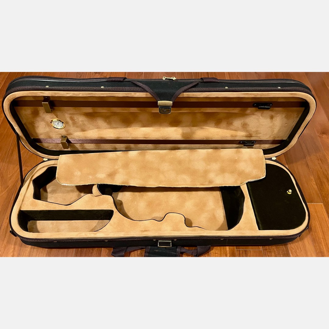 Hard Violin Case 4/4 with Humidity Monitor and Copper Lock, 興趣及遊戲, 音樂