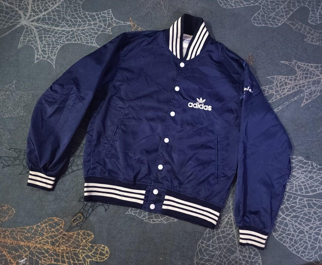 Adidas varsity baseball jacket in navy discount