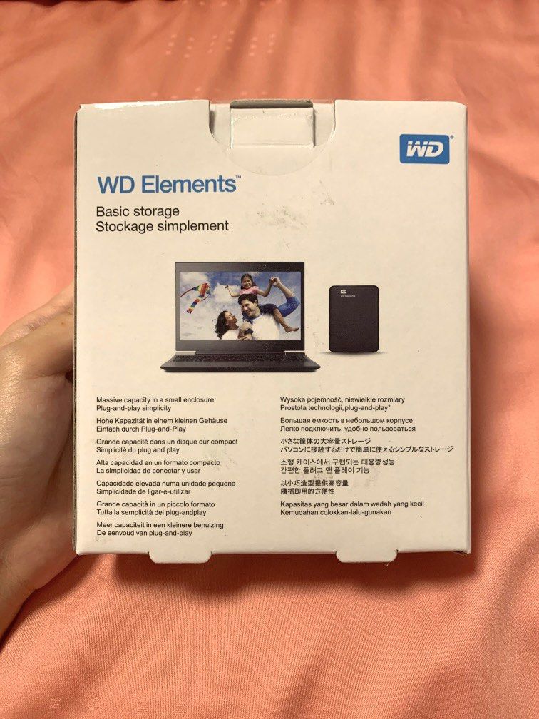 WD elements 500GB basic storage, Computers & Tech, Parts & Accessories ...