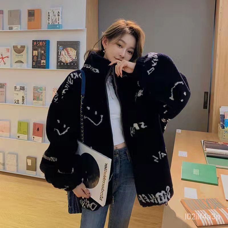 XYFur Coat for Women2022Slimming Youthful Looking Western Style Mink Fur Coat Mid Length Stand Collar Loose Cotton Coat AG0904