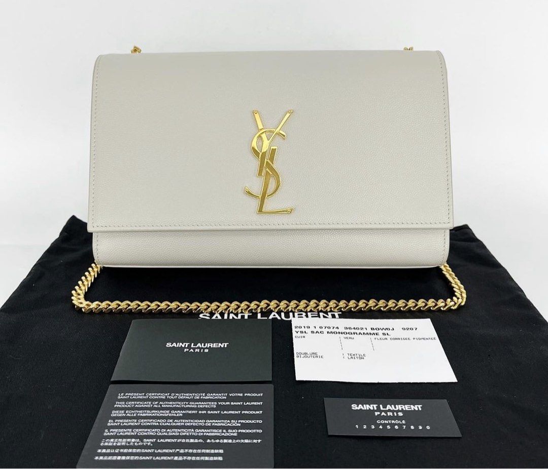 YSL MEDIUM KATE GHW LIGHT GRAY (Category: Luxury Bags & Wallets) located in Santa Ana. Submitted by astonandariana (Listing ID 1261160216, Image 1). Description: .