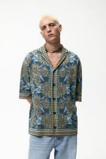Zara Knitted Jacquard Shirt Polo