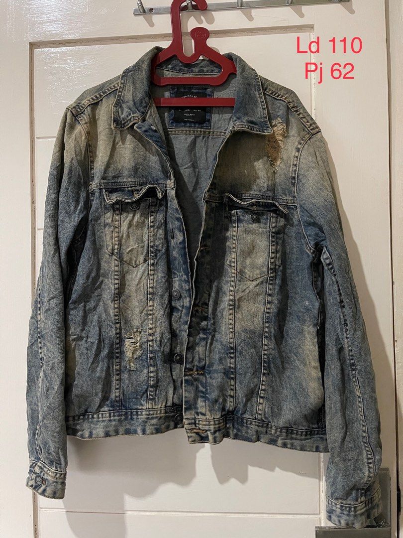 Jaket jeans zara best sale man