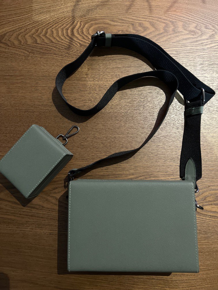 Zara Man Rigid Faux Leather Crossbody Bag, Men's Fashion, Bags, Sling