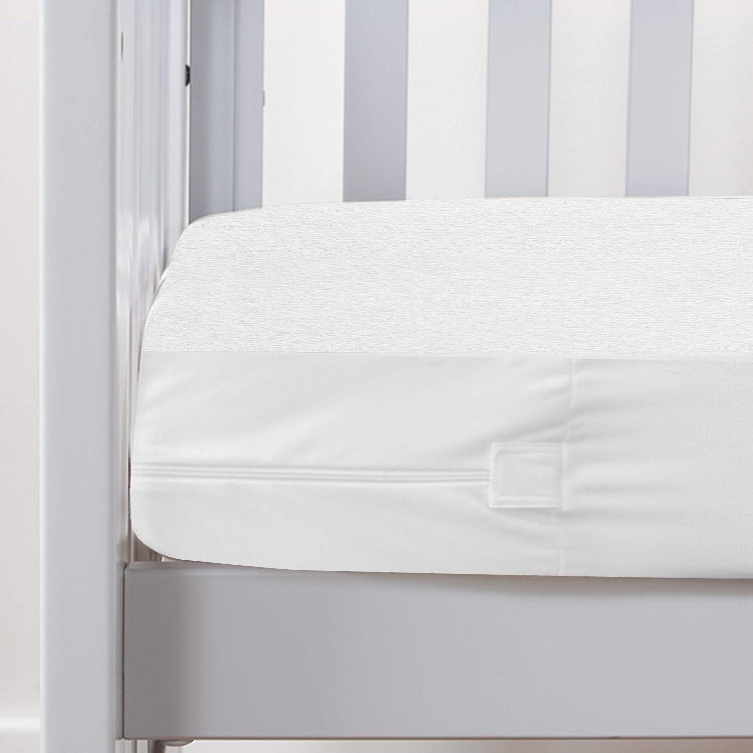 Zippered Crib Mattress Protector with Ultra Soft Cotton Terry
