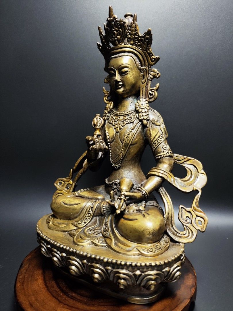 仏像，古董，珍藏，古銅製撒金，鎮宅，辟邪，古美術品，高2⃣️9⃣️cm